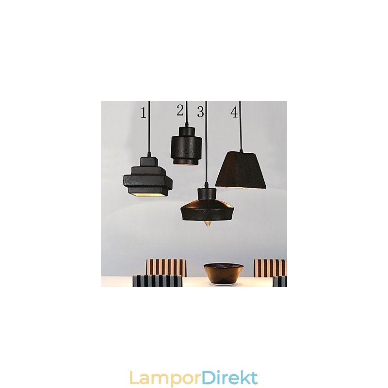 American Country Retro Glaskrona Rostig Sittande Droplight