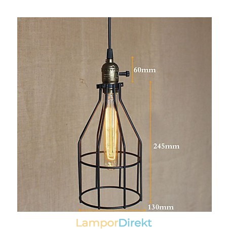 Americange Industrial Retro Liten Ljuskrona