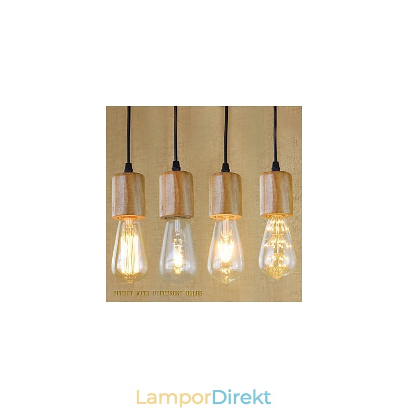 Hänglampor Traditionell Klassisk Vintage Retro Country Garage Trä Bambu