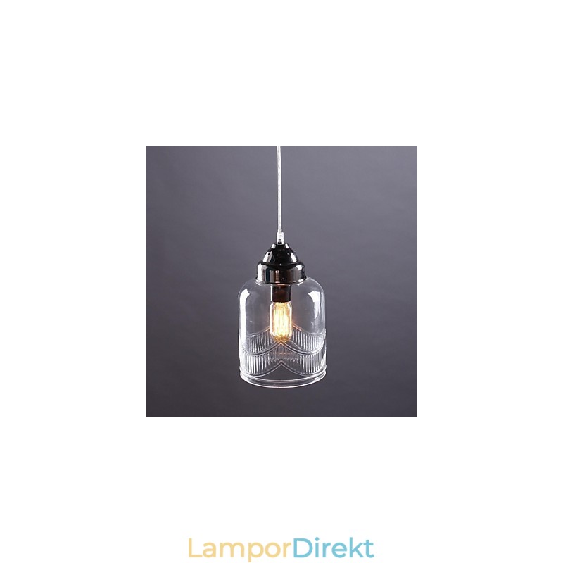 Modern Samtida Traditionell Klassisk Vintage Lykta Country Nickel Glas Pendel Light Dining