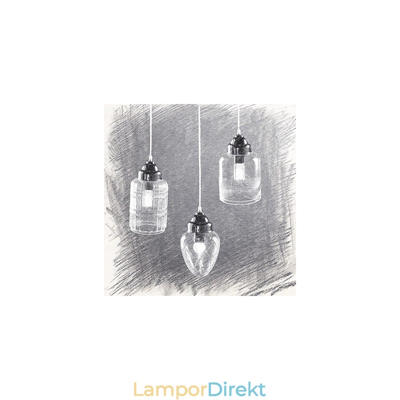 Modern Samtida Traditionell Klassisk Vintage Lykta Country Nickel Glas Pendel Light Dining