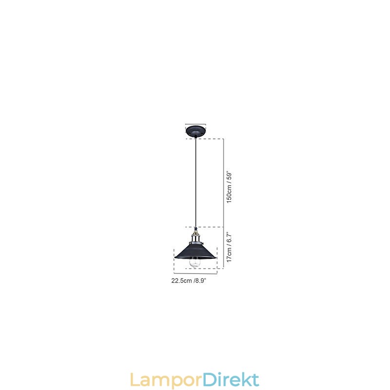 Pendellampor Traditionell Klassisk Vintage Retro Metall