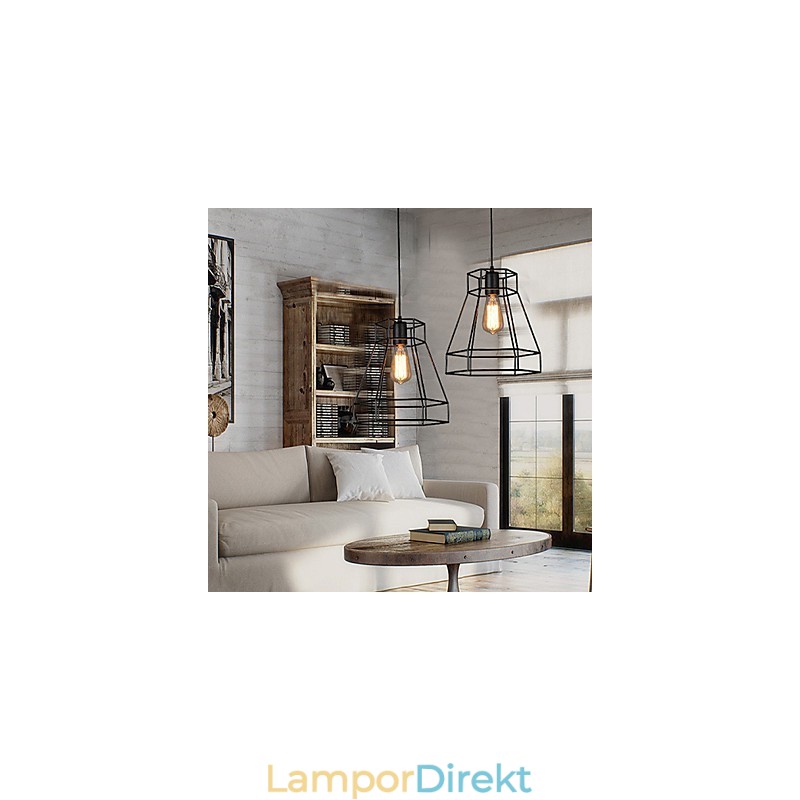 Geometrisk Linje Diamond Smidesjärn Ljuskrona Pendel Light Modern Contemporary