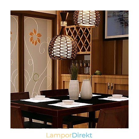 Lantlig Cany Art Vävning Klassisk Contracted Droplight Lamp Light Lantlig Cany Art Vävning Klassisk Contracted Droplight Lamp Light