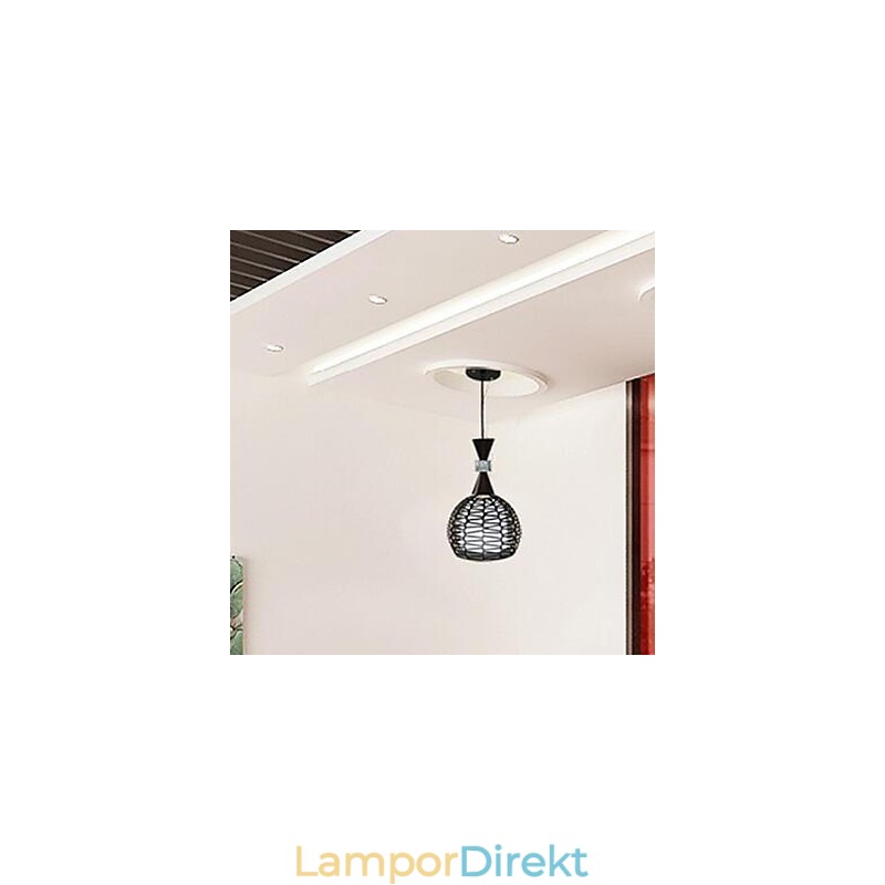 Lantlig Cany Art Vävning Klassisk Contracted Droplight Lamp Light