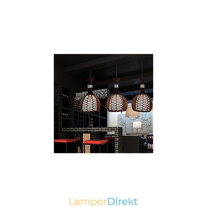 Lantlig Cany Art Vävning Klassisk Contracted Droplight Lamp Light