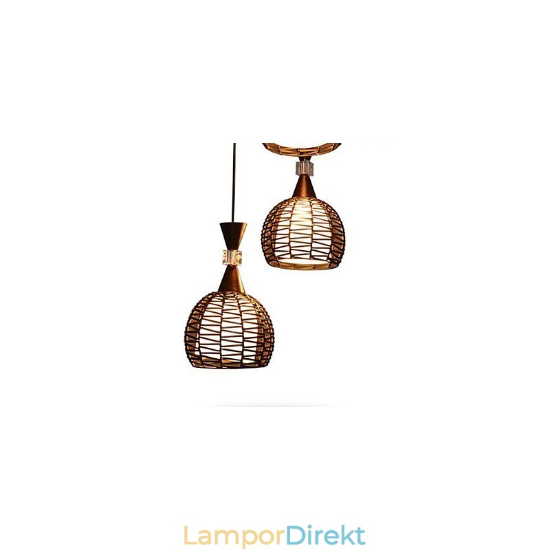 Lantlig Cany Art Vävning Klassisk Contracted Droplight Lamp Light