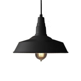 Vintage Målning Metall Taklampa