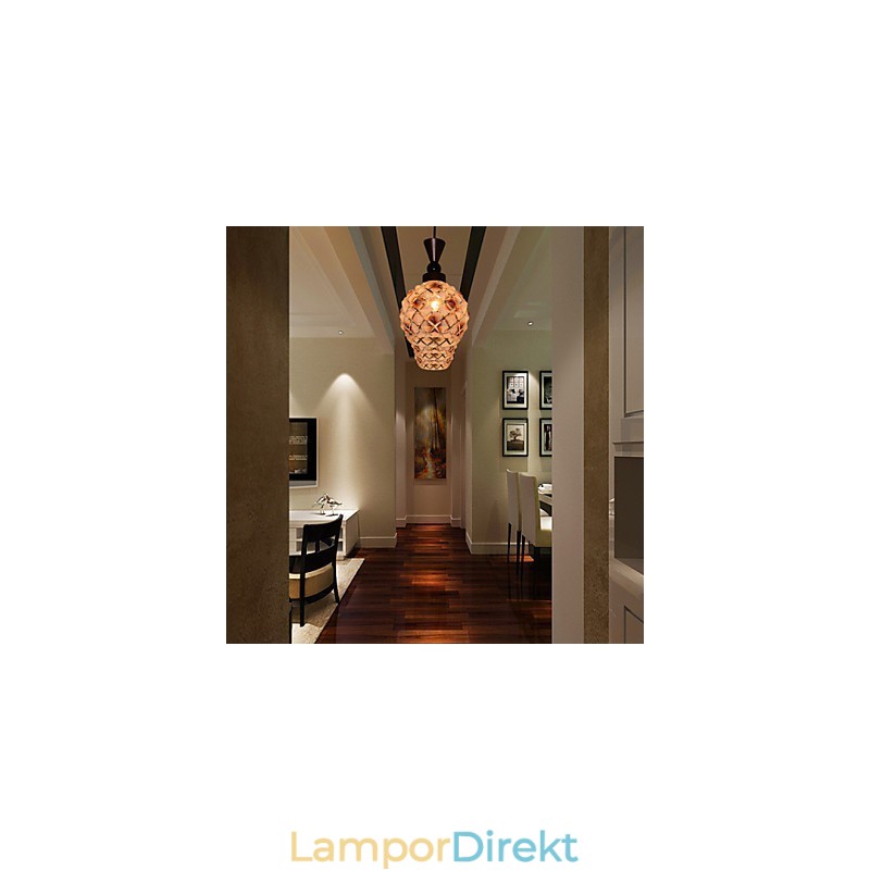 Cylindriskt Glas Rakt Enkelhuvud Trumma Enkel Droplight Lampbelysning
