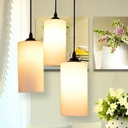 Runt Rakt Glas Enkelt Huvud Droplight Lamp Light