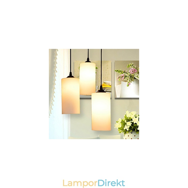 Runt Rakt Glas Enkelt Huvud Droplight Lamp Light