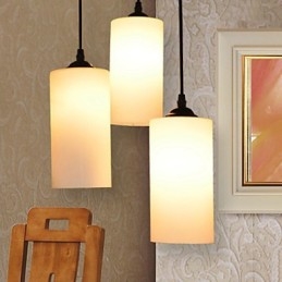Runt Rakt Glas Enkelt Huvud Droplight Lamp Light