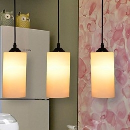 Runt Rakt Glas Enkelt Huvud Droplight Lamp Light