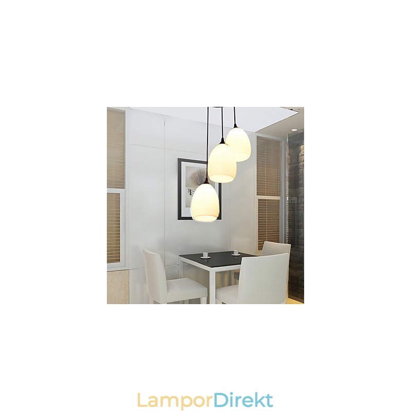 Samtida Och Kontrakterade L Kreativa Glas Ball Meals Ljuskrona Lamp Light