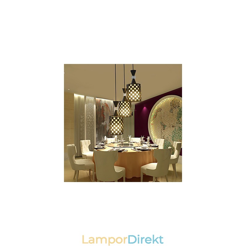 Perforeringar Nordic Smidesjärn Ljuskrona Lampa Light