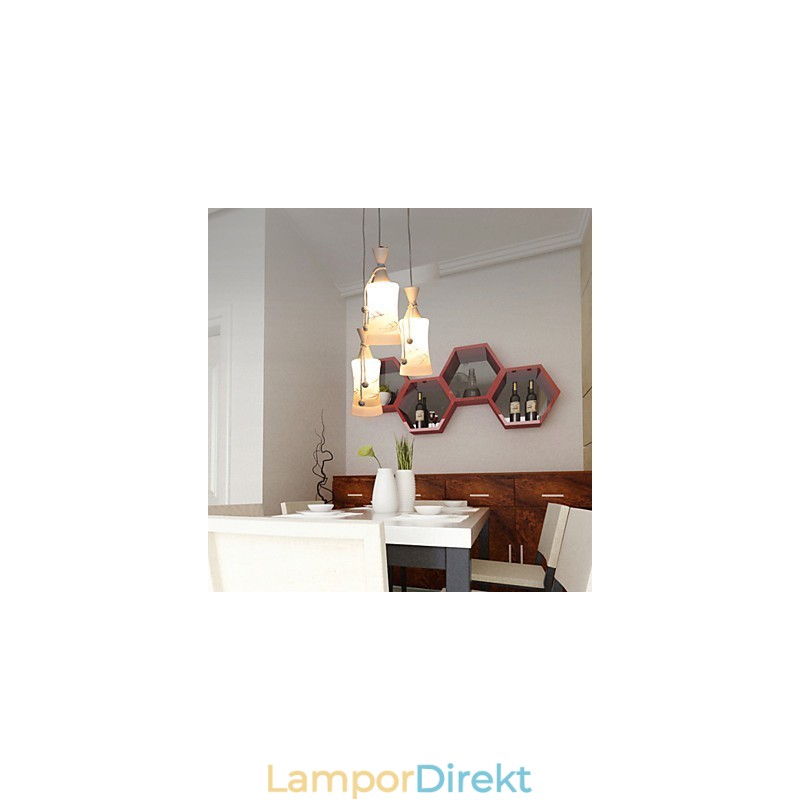 Creative Warm Air Line Lämnar Droplight Lamp Light
