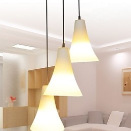 Trattkon Kontyp Enkelhuvud Trumpetformad Glasmåltidsljus Enkel Droplight Lampa Light