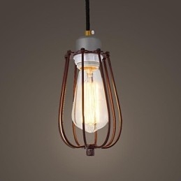 Vintage Mini Stil Målning Metall Taklampa