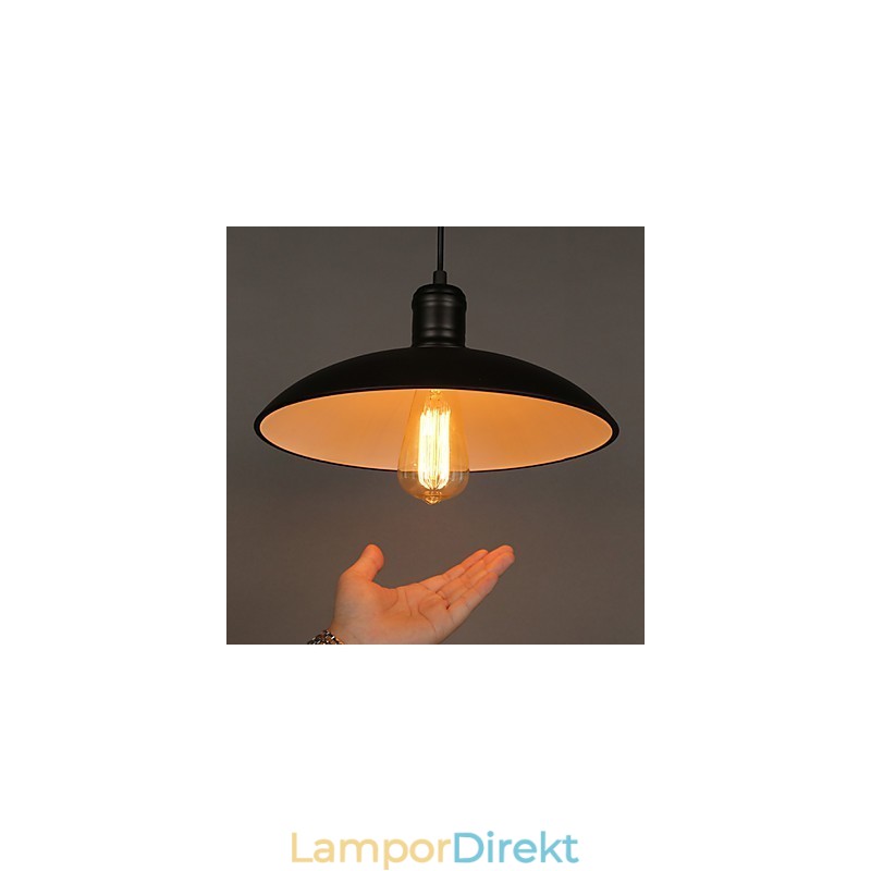 Lampor Och Lyktor Konst Återställer Single Head Smidesjärn Flygande Fat Droplight