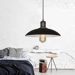 Lampor Och Lyktor Konst Återställer Single Head Smidesjärn Flygande Fat Droplight