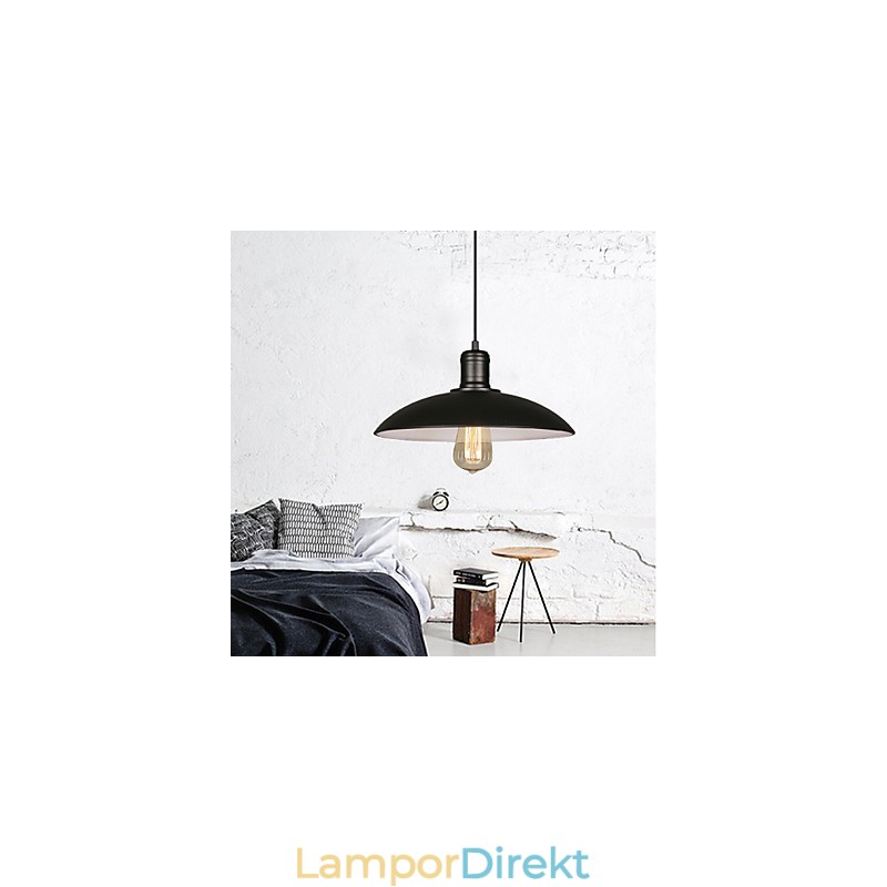 Lampor Och Lyktor Konst Återställer Single Head Smidesjärn Flygande Fat Droplight