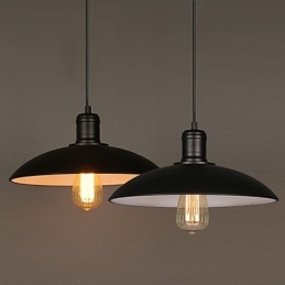 Lampor Och Lyktor Konst Återställer Single Head Smidesjärn Flygande Fat Droplight