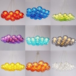 Creative The Nordic Color Restoring Ancient Ways Goldfish Bowl Glass Creative Droplight Lamp Light (Om Du Beställer Flera Glaskulor Kommer Det Med Ett Fast Hänge) (Välj Antal Och Färg På Glaskulan Nedan)