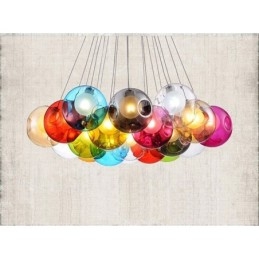 Creative The Nordic Color Restoring Ancient Ways Goldfish Bowl Glass Creative Droplight Lamp Light (Om Du Beställer Flera Glaskulor Kommer Det Med Ett Fast Hänge) (Välj Antal Och Färg På Glaskulan Nedan)