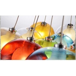 Creative The Nordic Color Restoring Ancient Ways Goldfish Bowl Glass Creative Droplight Lamp Light (Om Du Beställer Flera Glaskulor Kommer Det Med Ett Fast Hänge) (Välj Antal Och Färg På Glaskulan Nedan)