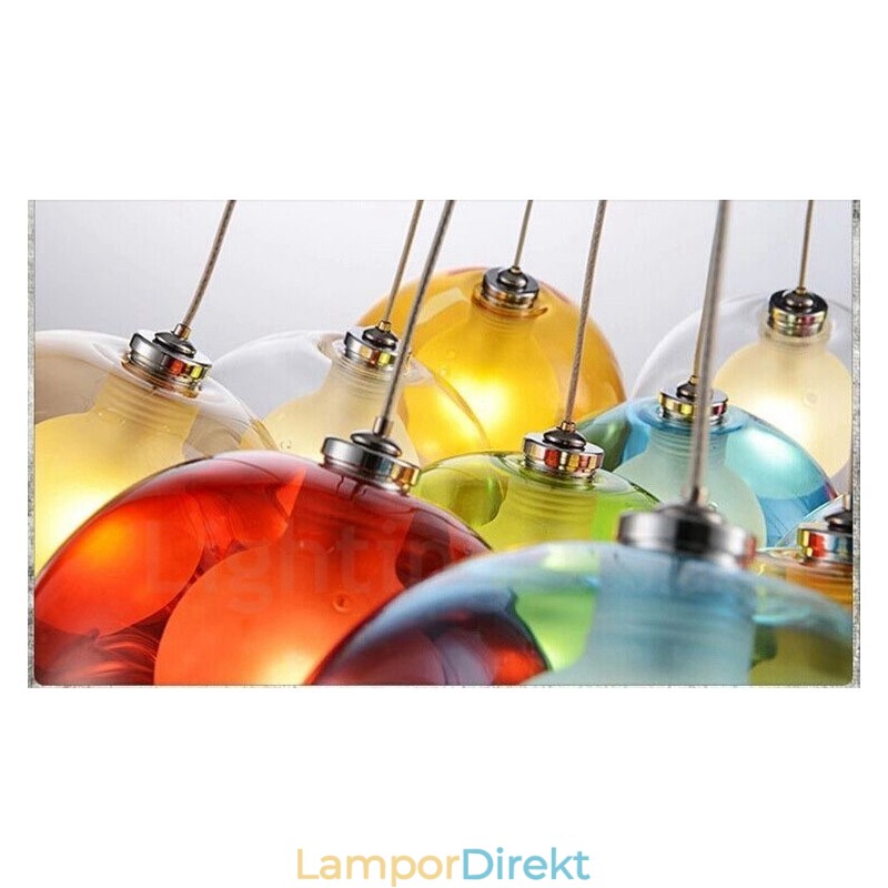Creative The Nordic Color Restoring Ancient Ways Goldfish Bowl Glass Creative Droplight Lamp Light (Om Du Beställer Flera Glaskulor Kommer Det Med Ett Fast Hänge) (Välj Antal Och Färg På Glaskulan Nedan)