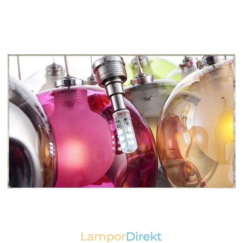 Creative The Nordic Color Restoring Ancient Ways Goldfish Bowl Glass Creative Droplight Lamp Light (Om Du Beställer Flera Glaskulor Kommer Det Med Ett Fast Hänge) (Välj Antal Och Färg På Glaskulan Nedan)