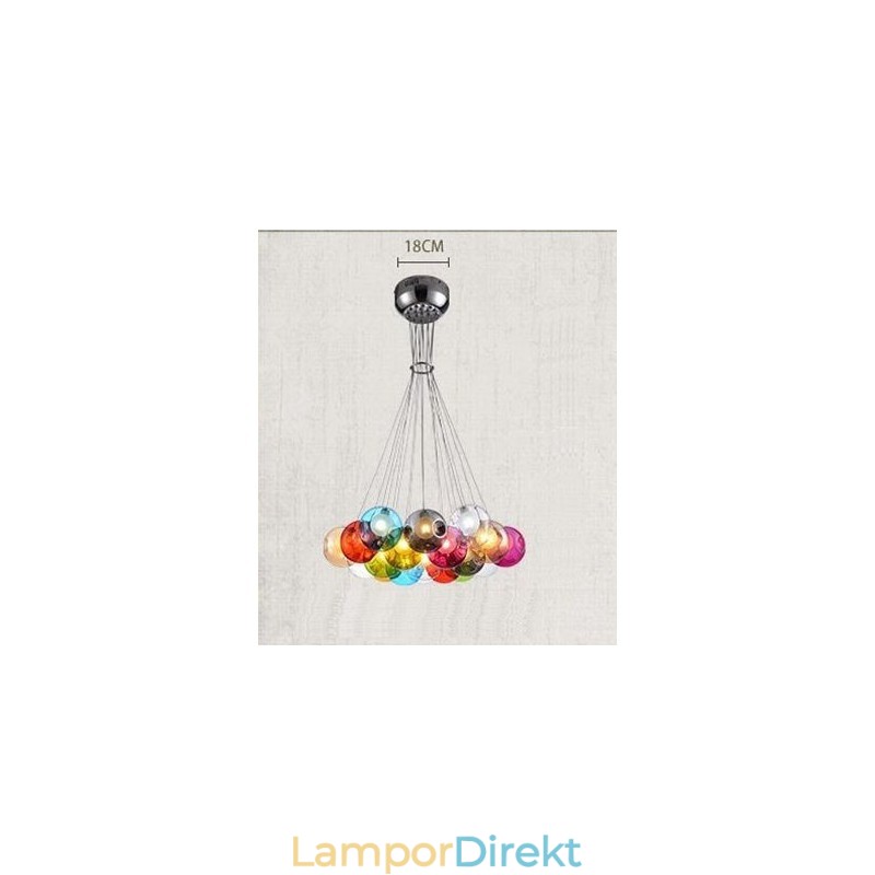 Creative The Nordic Color Restoring Ancient Ways Goldfish Bowl Glass Creative Droplight Lamp Light (Om Du Beställer Flera Glaskulor Kommer Det Med Ett Fast Hänge) (Välj Antal Och Färg På Glaskulan Nedan)
