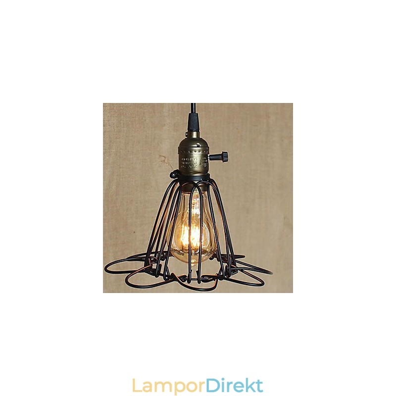 Simple Head Creative Hostels Small Droplight Hob Smidesjärn Kassadisken
