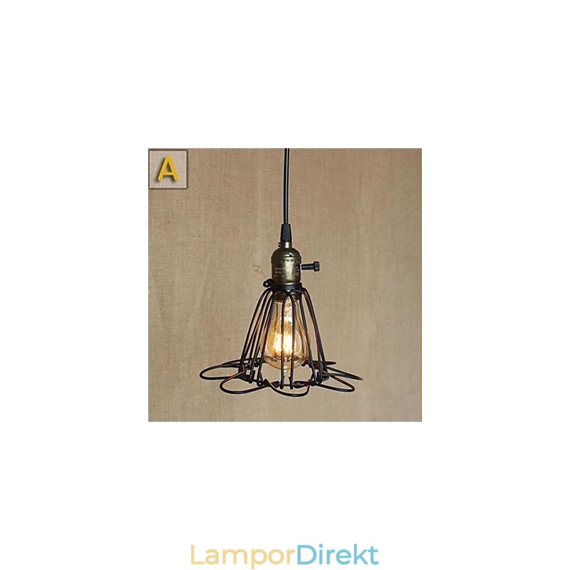 Simple Head Creative Hostels Small Droplight Hob Smidesjärn Kassadisken