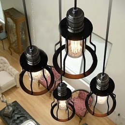 Traditionell Klassisk Vintage Pendellampa För Målning I Ministil