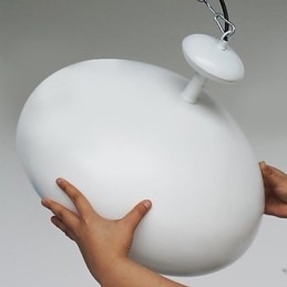 Modern Samtida Retro Skål Målning Hänglampa