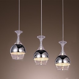 French Style Creative 3 Light Pendel I Form Av Bägare