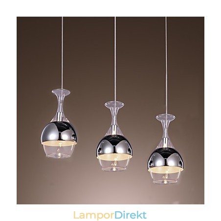 French Style Creative 3 Light Pendel I Form Av Bägare French Style Creative 3 Light Pendel I Form Av Bägare