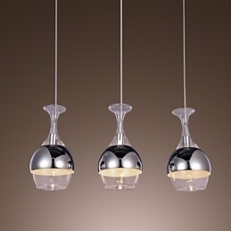 Modern Creative 3 Light Pendel I Form Av Bägare