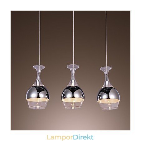 Modern Creative 3 Light Pendel I Form Av Bägare Modern Creative 3 Light Pendel I Form Av Bägare