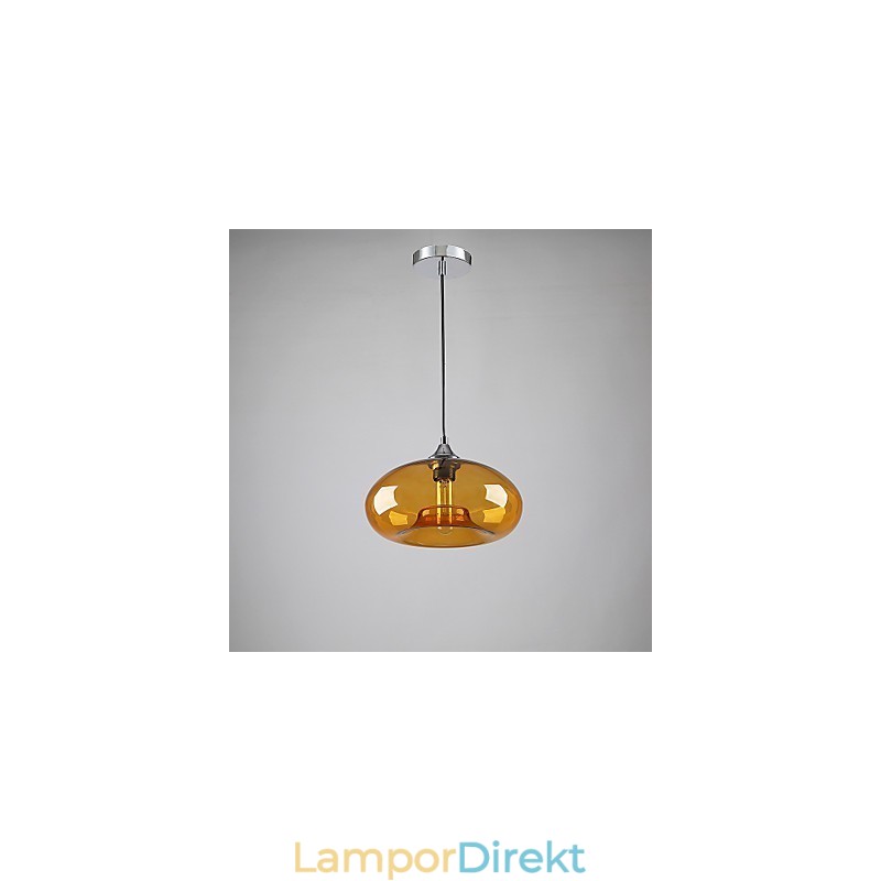 Modern Karakteristisk 1 Ljushänge Med Genomskinlig Skärm