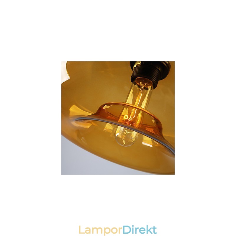 Modern Karakteristisk 1 Ljushänge Med Genomskinlig Skärm