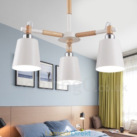 3 Ljus Modern Modern Trä Ljuskrona Ljus 3 Ljus Modern Modern Trä Ljuskrona Ljus