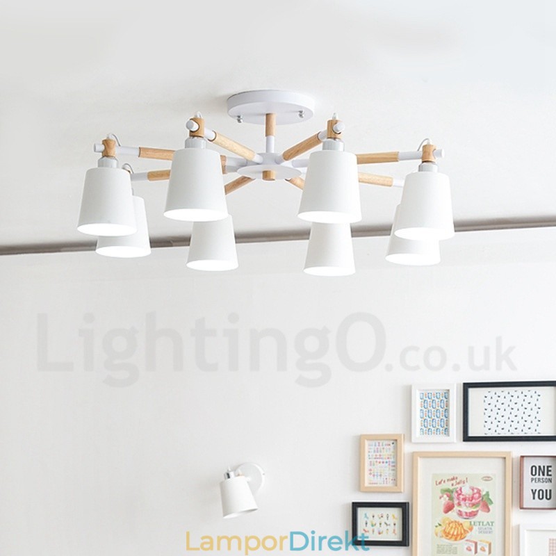 8 Ljus Modern Och Modern Träkrona