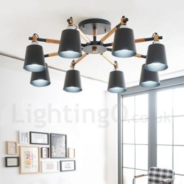 8 Ljus Modern Och Modern Träkrona