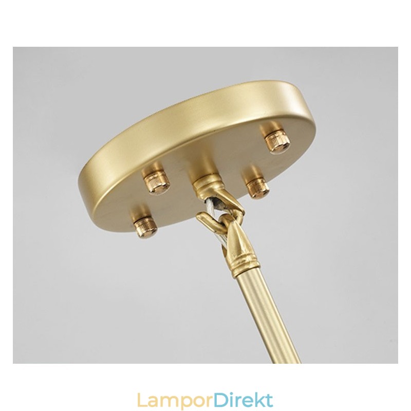 Modern Contemporary 20 Light Chandelier Light (Svart Gyllene)