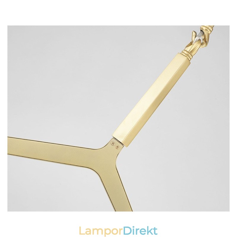Modern Contemporary 20 Light Chandelier Light (Svart Gyllene)