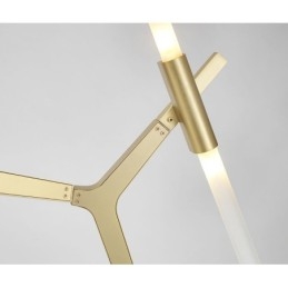 Modern Contemporary 20 Light Chandelier Light (Svart Gyllene)