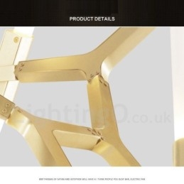Modern Contemporary 20 Light Chandelier Light (Svart Gyllene)