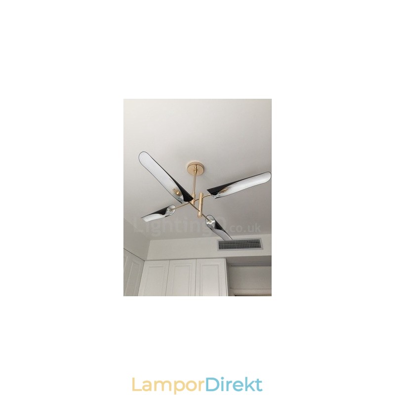 2-Vånings Modern Samtida 4 Ljus Ljuskrona